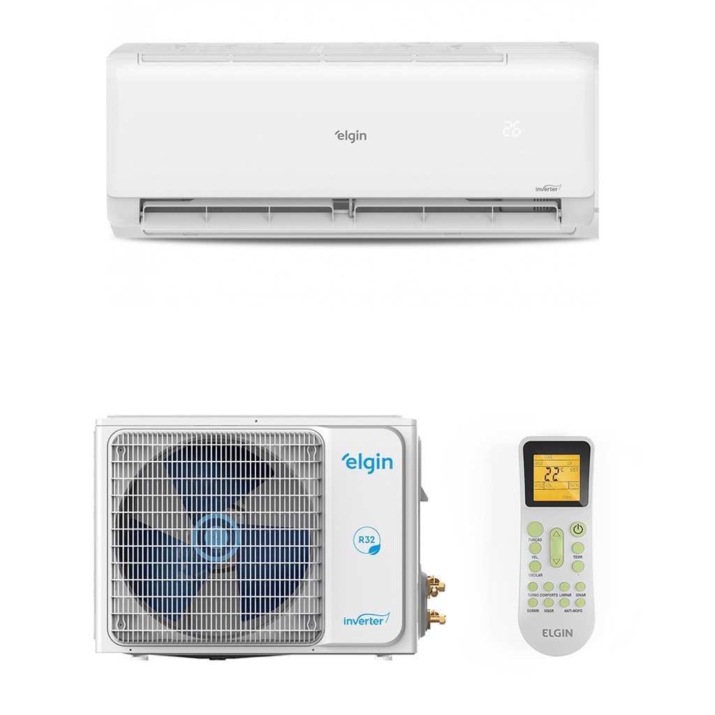 Ar Condicionado Split Hi Wall Eco II Inverter Elgin 9.000 Btus Frio 220v