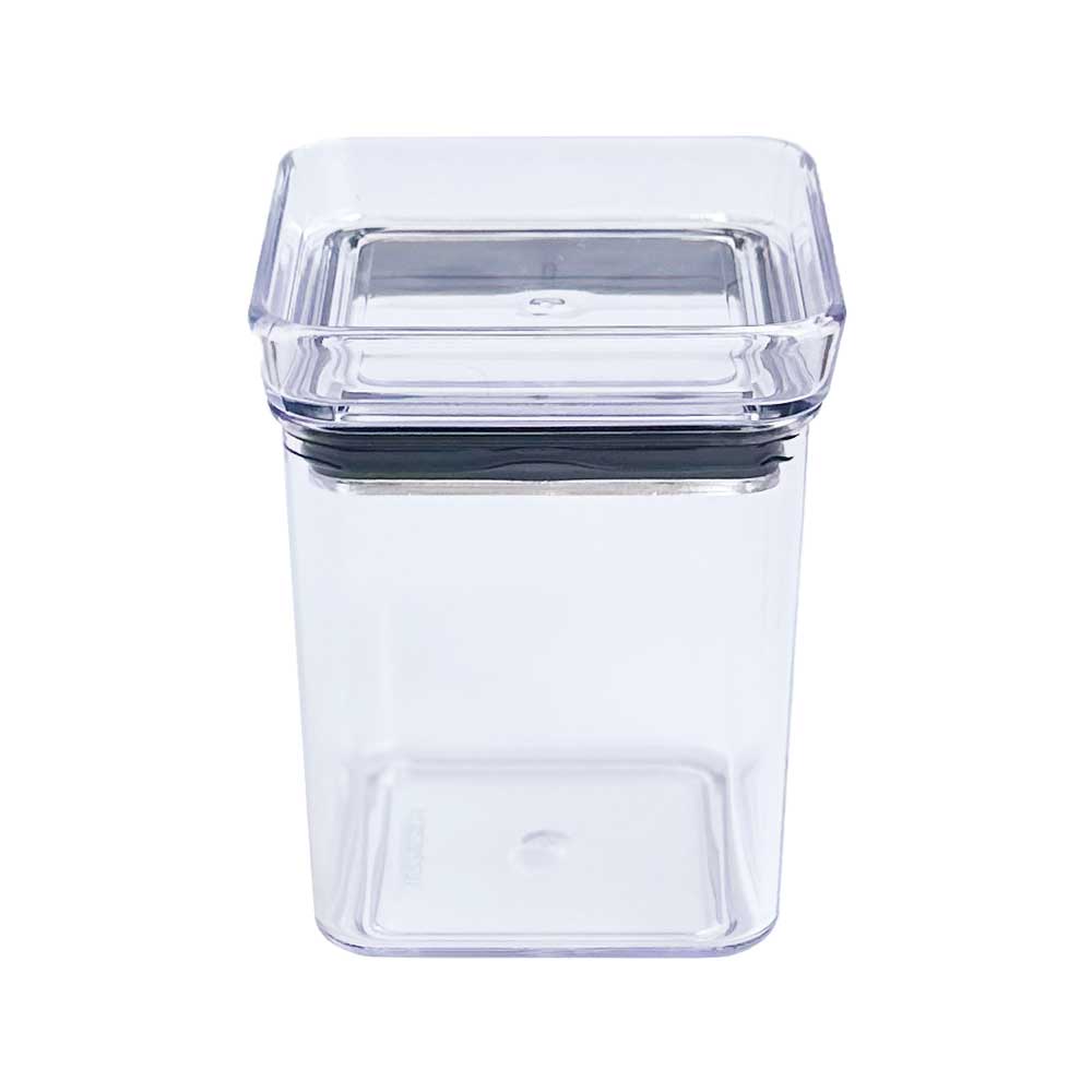 Pote pequeno mini com tampa empilhável 180ml fechamento hermético porta temperos condimentos ervas mantimentos alimentos armazenar organizar despensa cozinha armário Lumini Paramount