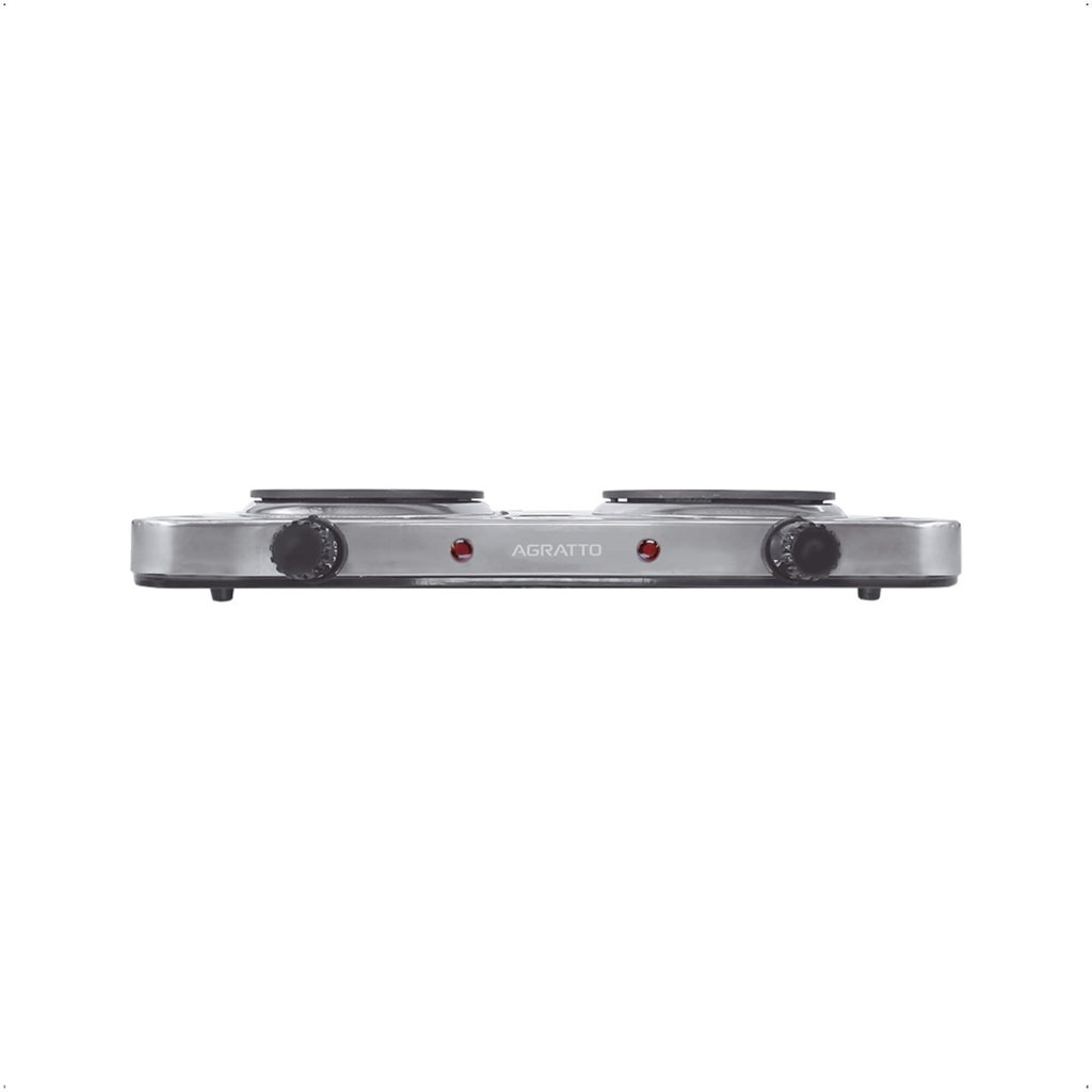 Fogão Elétrico De Mesa Portátil 110v/220v Agratto 2000W 2 Bocas · foto 2