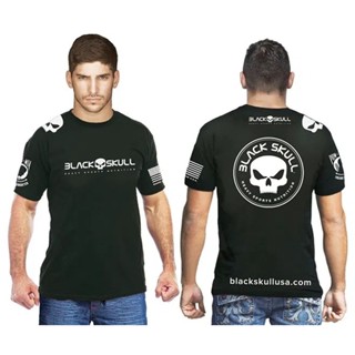 Camiseta 100% Black Skull - Camiseta Algodão Black Skull new