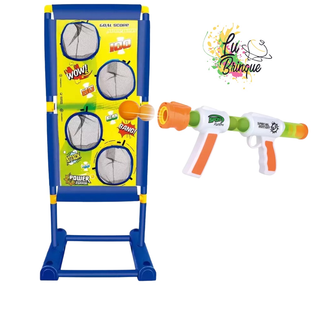 Lançador de Bolas com Alvo Móvel Pow Pow Ball - FêniX