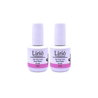 KIT 2 Top Coat Selante Lirio Profissional 15ml Extra Bilho Unha Gel Acrigel Fibra Porcelana