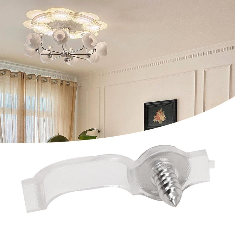 Detalhes do 50Pcs/Pack Fita LED À Prova D'água Fixadores Fixos/Clipes De Fixação De Um Lado