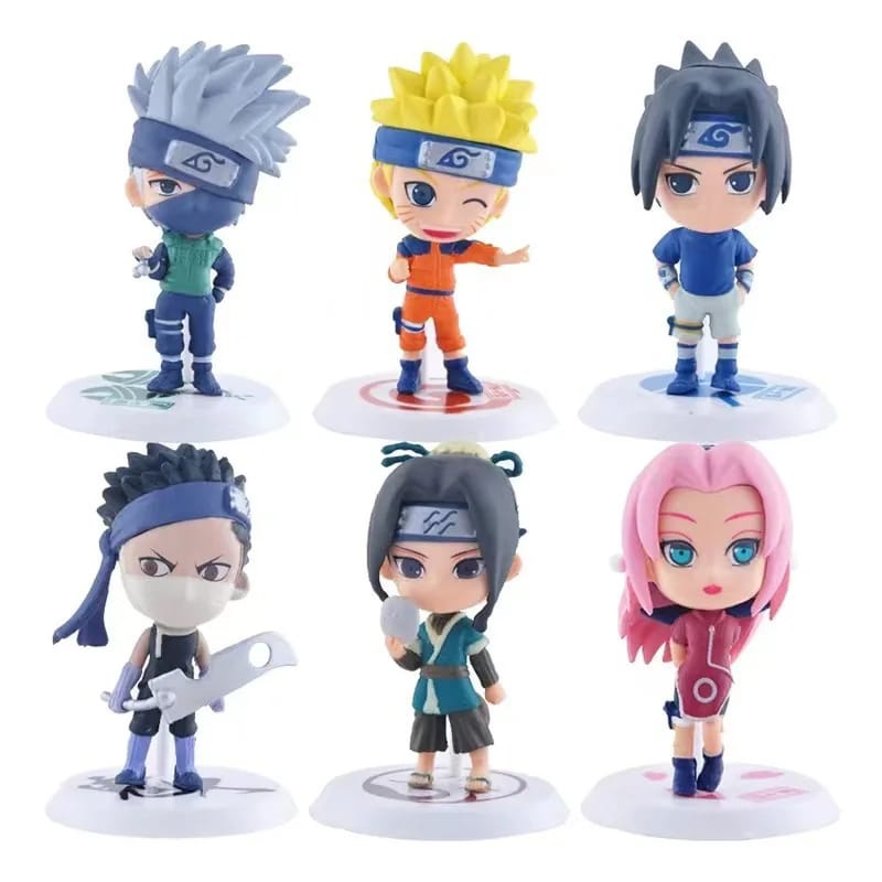 Bonecos Anime Naruto Action Figure Colecionáveis Naruto, Sasuke, Obito, Tobi,Killer Bee Itachi Miniaturas.