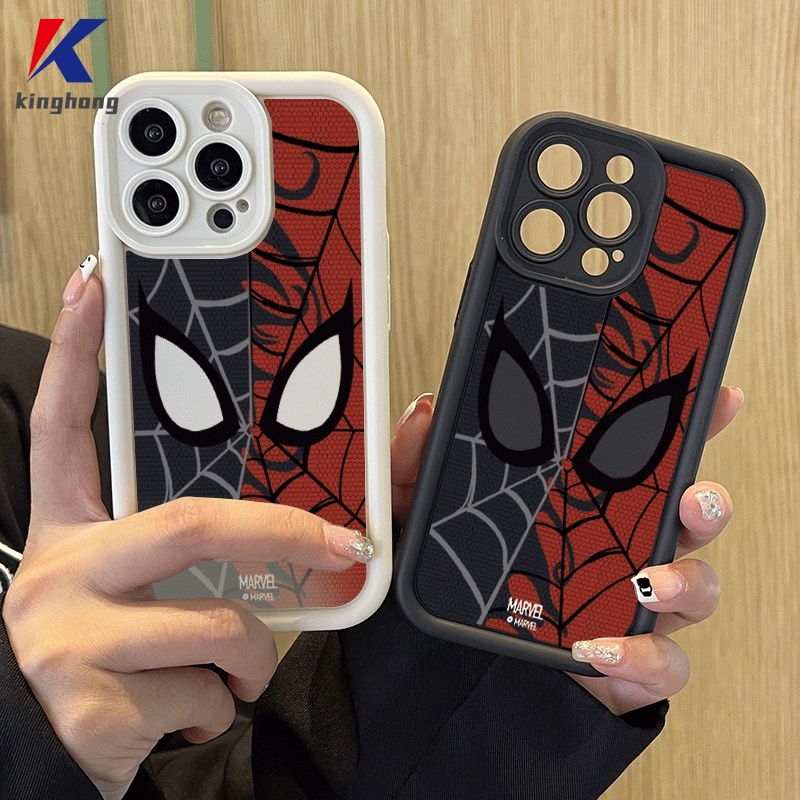 Capa Para Homem Aranha Colorida Compatível IPhone 13 11 12 14 15 PRO MAX XR XS 6 7 6S 8 Plus 6SPlus 7Plus 6Plus 8Plus TPU Proteção Corundum Angel Eye Soft Phone