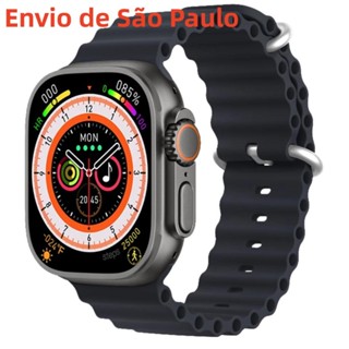 Smartwatch IWO 16 Series 8 Ultra Wireless Carregamento Bluetooth Chamada De Voz Exercício Coração Para Android T800 Ultra 2