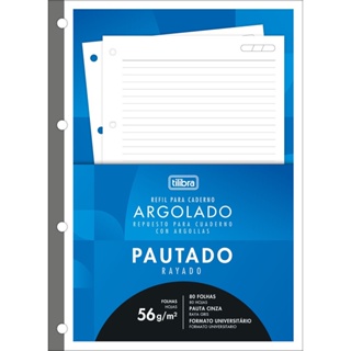 Refil para Caderno Argolado Universitário 80 Folhas Tilibra em Oferta na Shopee