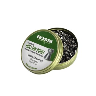 Chumbinho Hollow Point Cal 5,5mm - Com 250 Unidades - Rossi