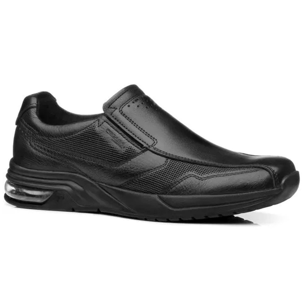 Sapatênis Slip On Couro Prime Preto Pegada 119052-02