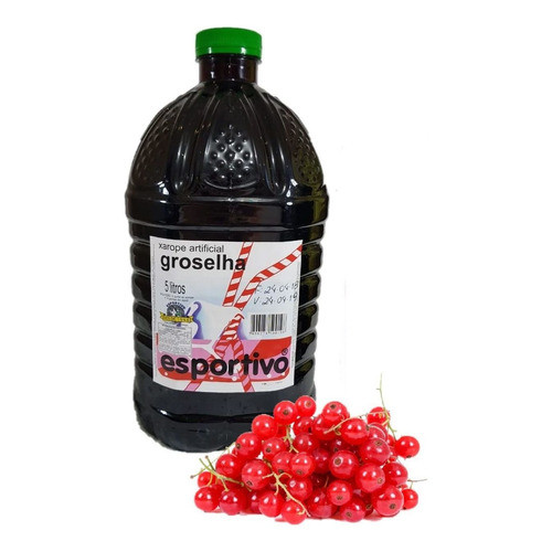 Xarope De Groselha Galão Com 5 Litros Ideal Para Bebidas