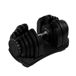 Dumbbell Halter Gallant Regulável Anilhas 40Kg Com Base Elite Pro (GDB40R0A-PT)