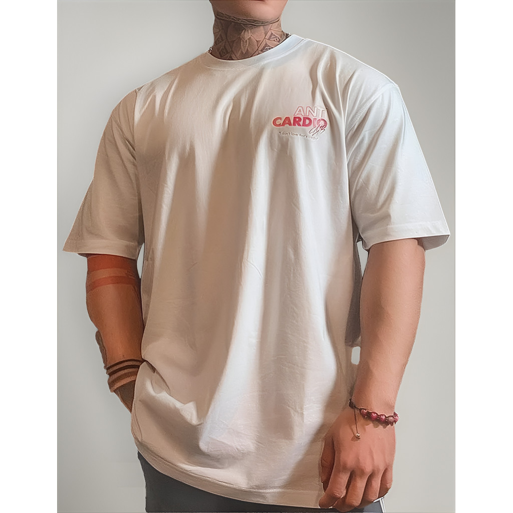 Camiseta Camisa Oversized Estampada Not Cardio Academia Top