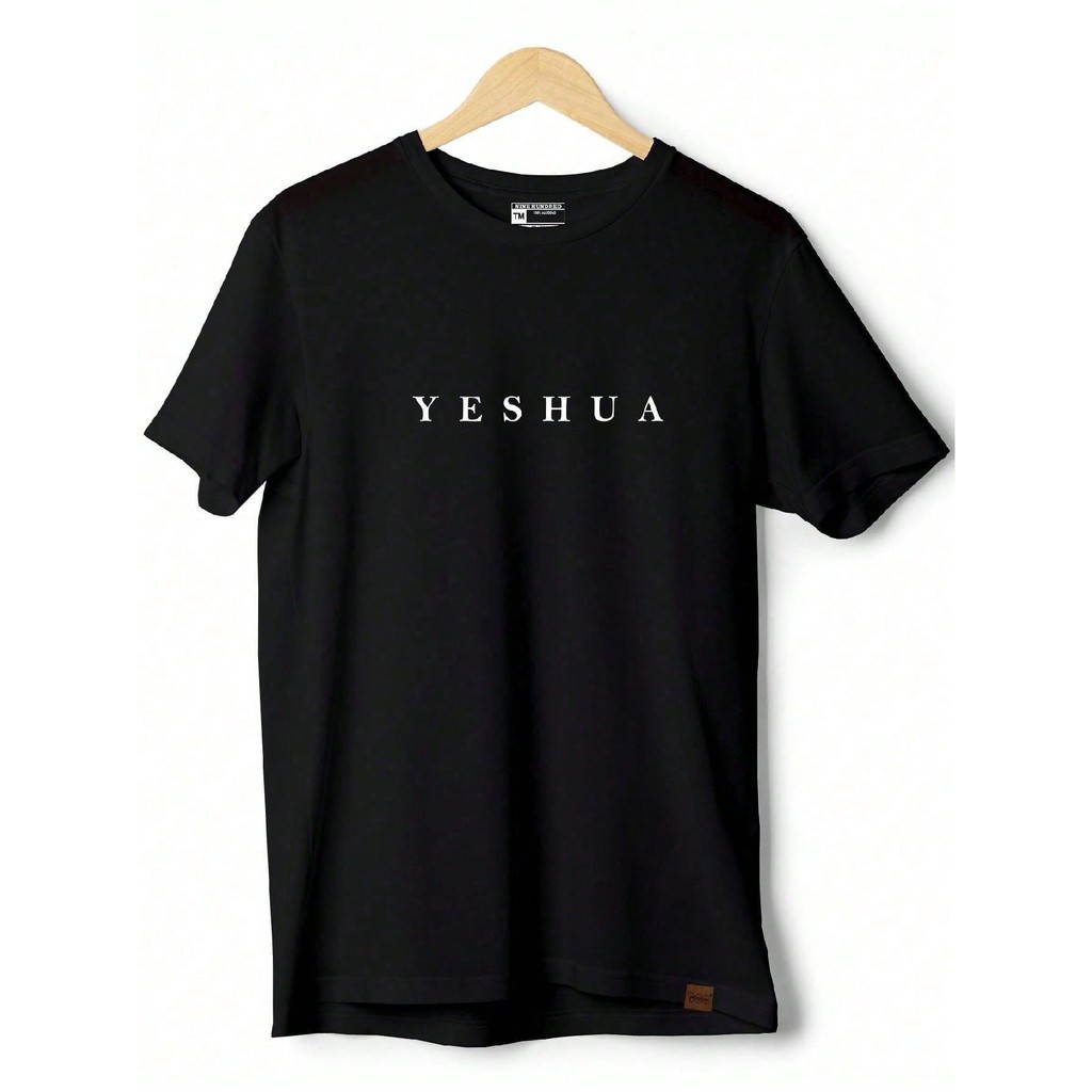 Camiseta Básica Estampada YESHUA Cristão Jesus Camisa 100% Algodão