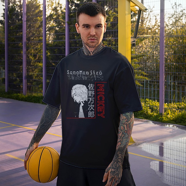 Camiseta Sano Manjiro - Mikey Tokyo Revengers Camisa Streetwear Algodão Confortável Envio imediato