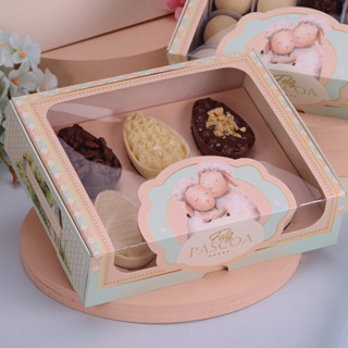 10 CAIXA PARA 20 DOCES OU 6 MINI OVOS 50G COM VISOR PASTOREIO 4696 ( PASCOA JANGO 2025 ) em Oferta na Shopee