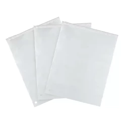 100 Saco Plástico Transparente Zíper Organizador Roupa 18x25