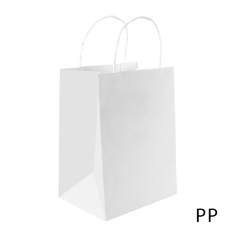 Sacola de Papel PP 16x12x7cm - Branco - 10 unidades - Cromus - Rizzo em Oferta na Shopee