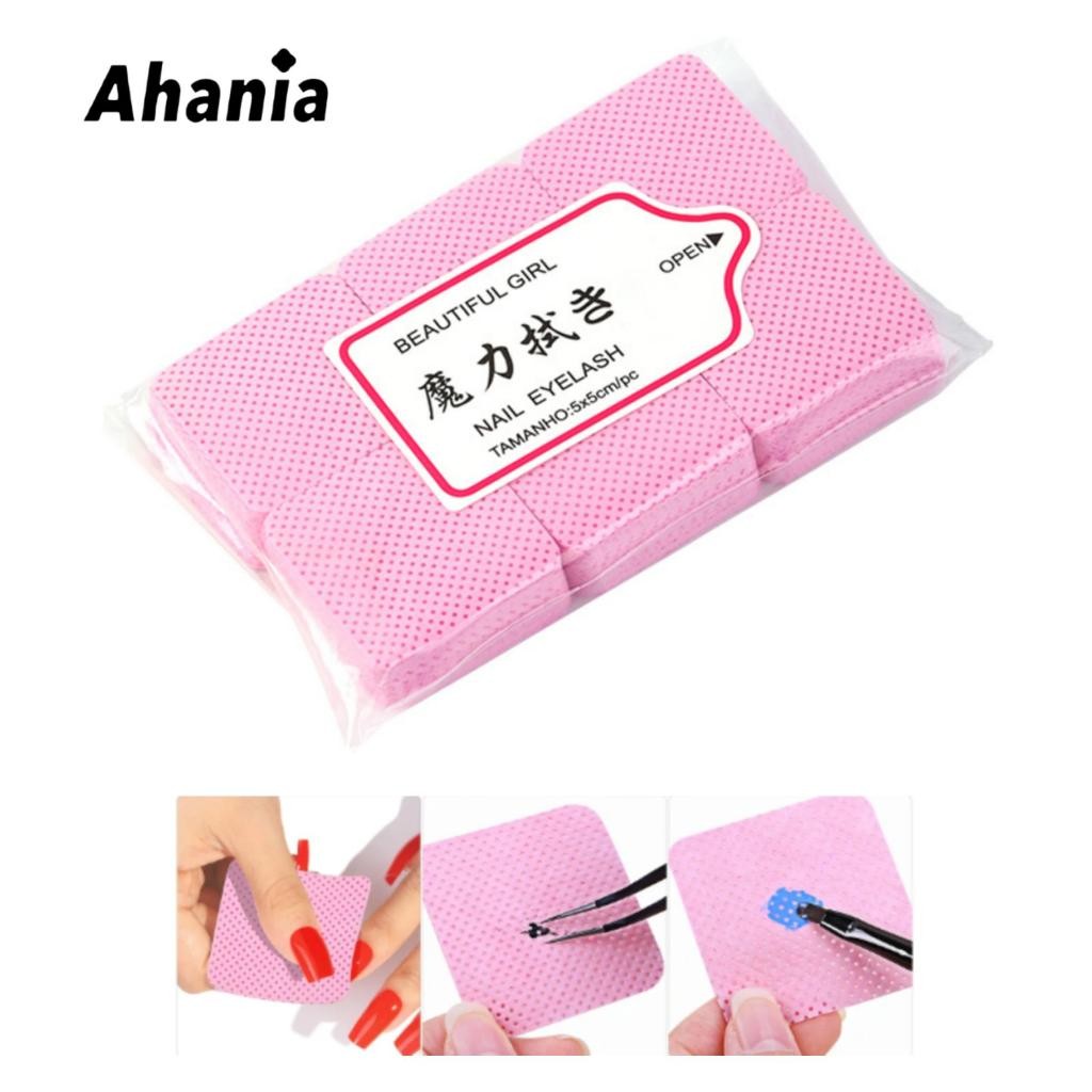 300 PÇS Algodão Prensado Para Limpeza De Unhas, Remoção de Maquiagem,  Limpeza Mágica Anti-Fiapos Formato Quadrado