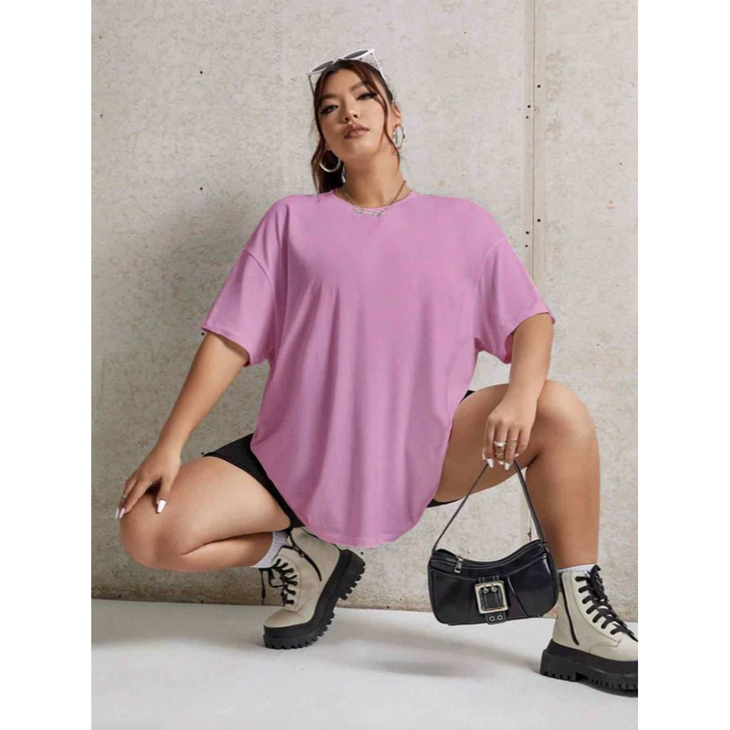 Camiseta Oversized Fitness T Shirt Confortável Street Wear Básica Estilosa Aesthetic Plus Size