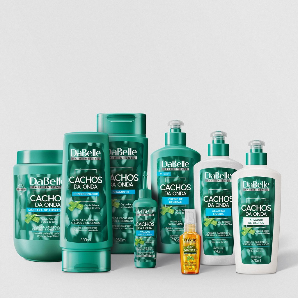 Kit DaBelle Hair Cachos da Onda Full 800g (8 produtos) - Beauty