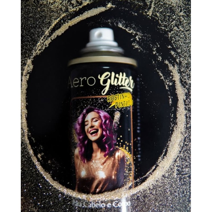 Spray Glitter Para Cabelo E Corpo Brilho Rostinho Pintado em Oferta na Shopee