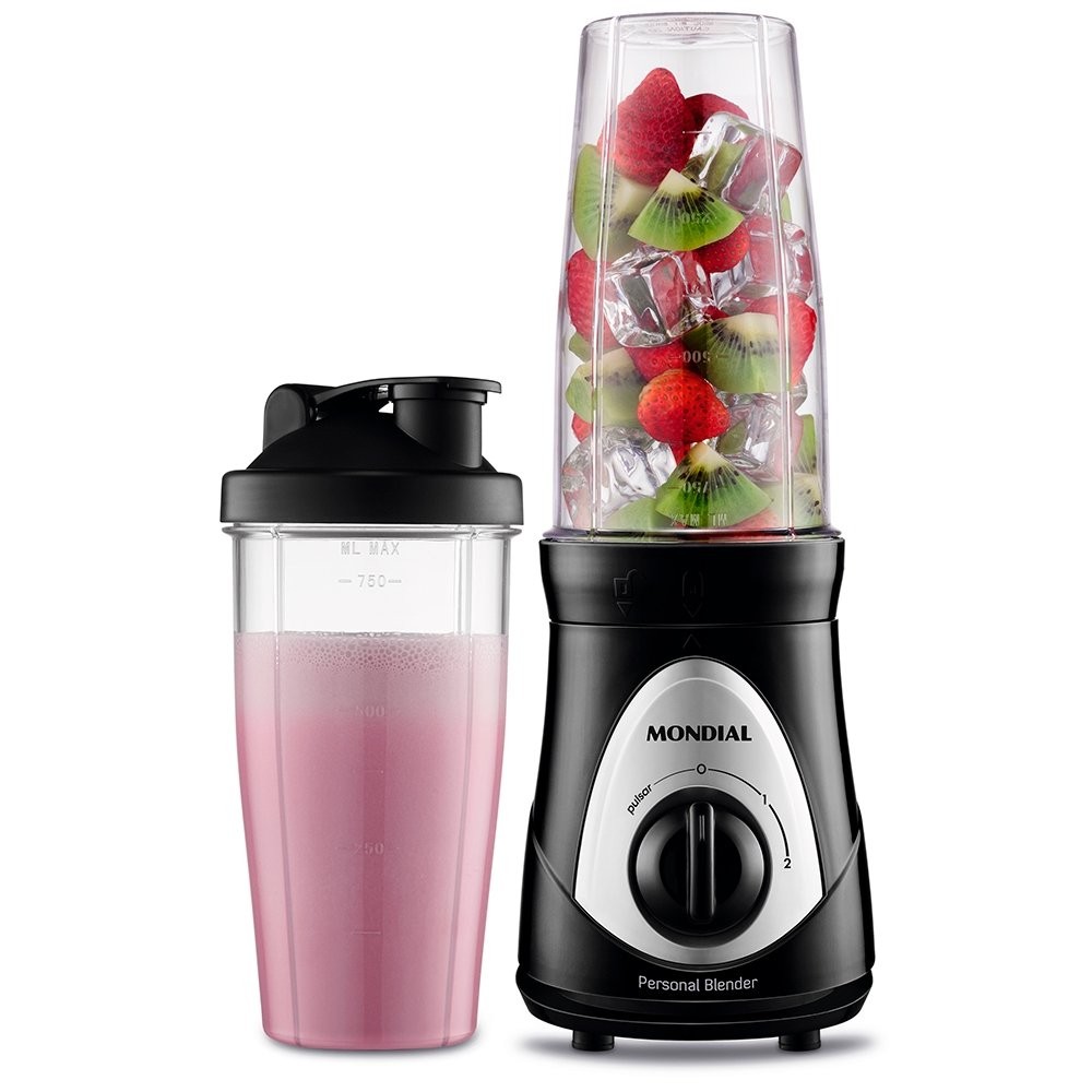 Liquidificador Mondial DG-01 Personal Blender - Preto/Prata em Oferta na Shopee