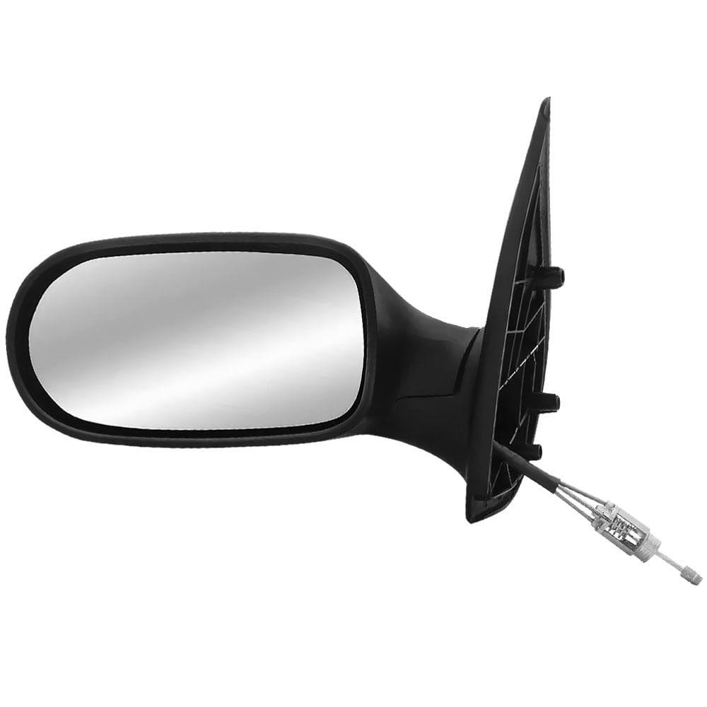 Retrovisor Palio Siena Strada 2004 a 2007 2 Portas Preto Com Controle CarolCar - Spare Parts and Accessories for Vehicles