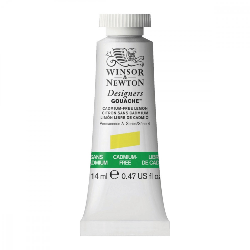 Tinta Guache Winsor Designers 14ml S4 898 Cadmium Free Lemon