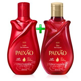 Kit Óleo + Loção Hidratante Tentadora Paixão 200ml