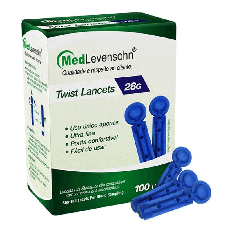 Lancetas Para Caneta Lancetadora - MedLevensohn