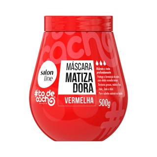 Máscara de Hidratação Matizadora Vermelha #todecacho Salon Line 500g em Oferta na Shopee