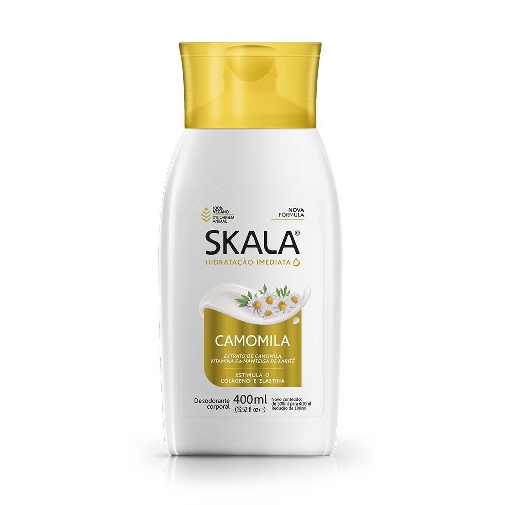 Loção Hidratante Corporal Skala Camomila 400ml em Oferta na Shopee