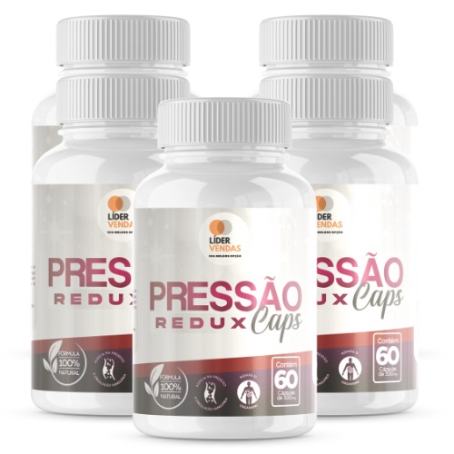 Pressão redux caps - 500mg - redutor de pressão - kit com 5