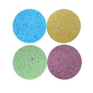 Esponja De Celulose Estética Facial Esfoliante - 4 Unidades