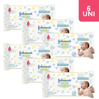 Kit 06 Unidades Lenços Umedecidos Johnson