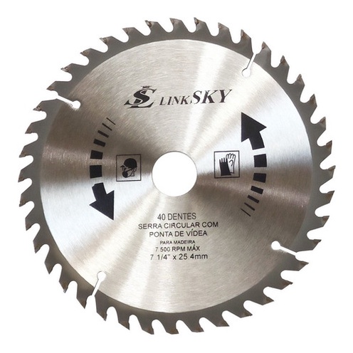 Disco Serra Circular 7 1/4 40 Dentes Para Madeira em Oferta na Shopee