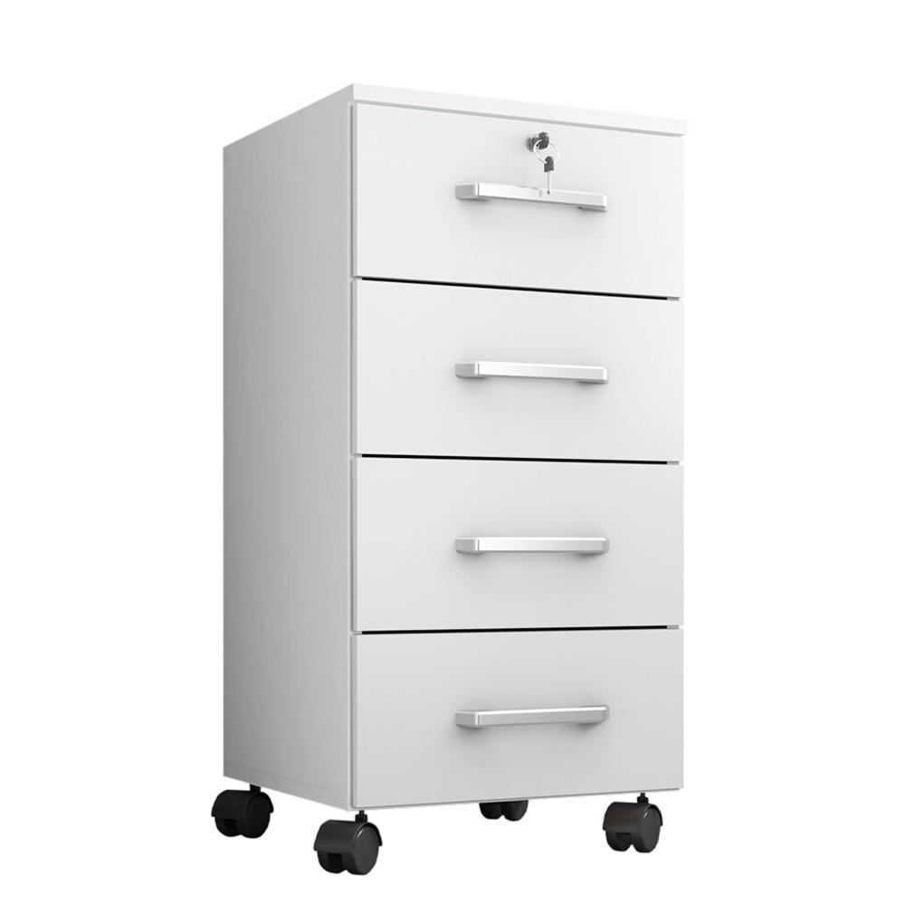 Gaveteiro Gávea 4 Gavetas com Rodízios - Móveis Leão em Oferta na Shopee