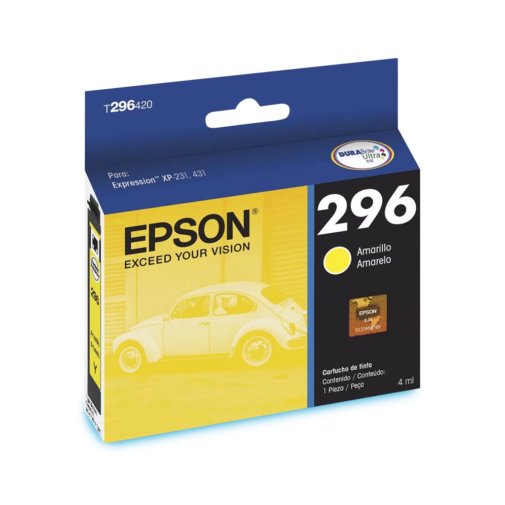 Cartucho de Tinta Epson Amarelo Expression T296420 XP231/431 - Computers & Accessories