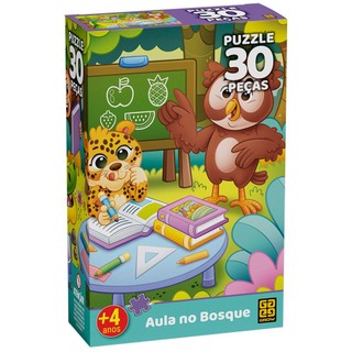 Puzzle 30 peças Aula no Bosque em Oferta na Shopee