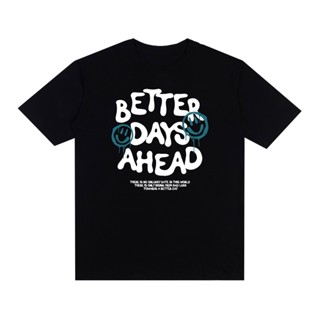 Camiseta Basic Streetwear Estampada Better Days 100% Algodão Unissex Diversas Cores