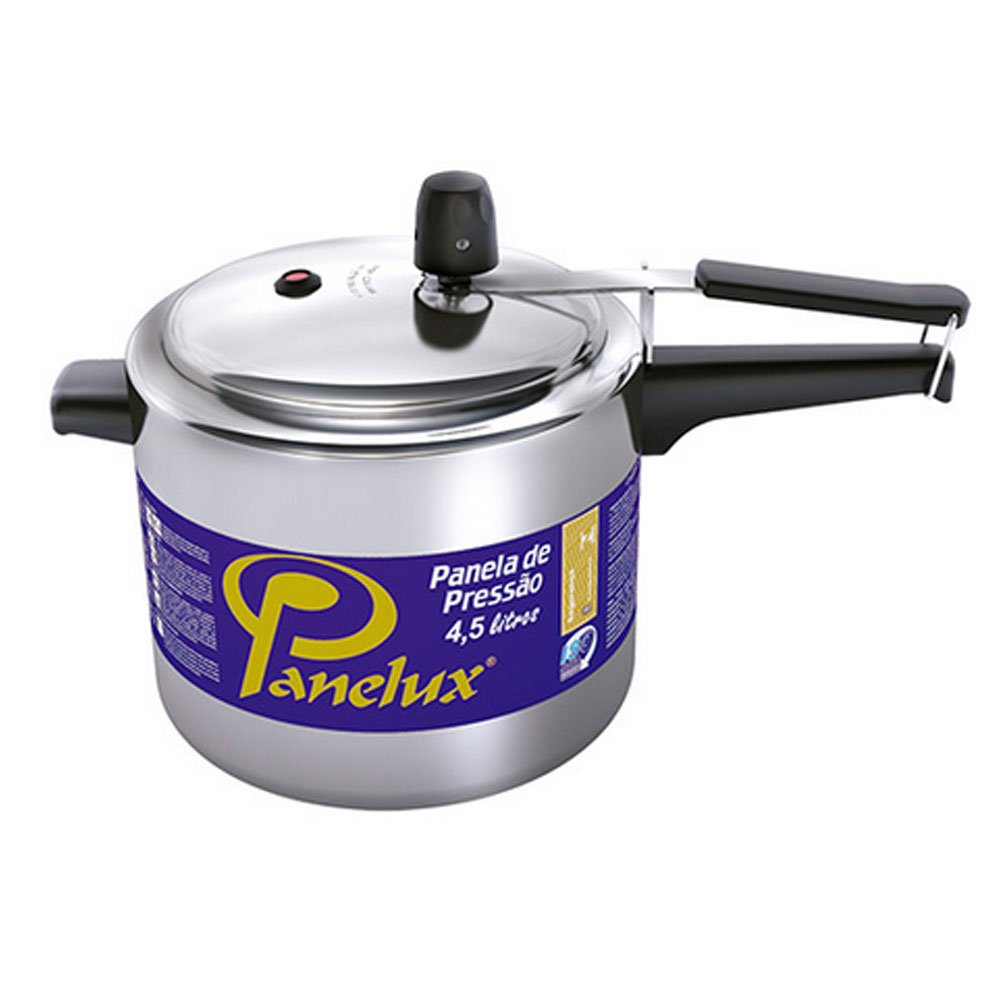Panela de Pressão Polida 4,5 litros Panelux - 0501001029 em Oferta na Shopee