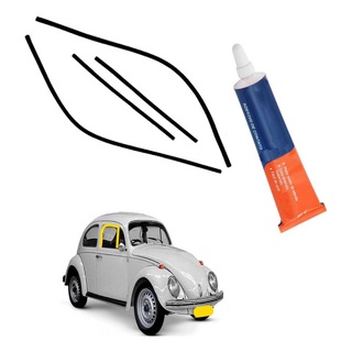 Jogo De Canaleta Vidro Porta Fusca Apos 1978 em Oferta na Shopee