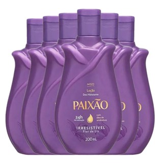 kit Loção Hidratante Paixão Irresistível 200ml - 6 Unidades