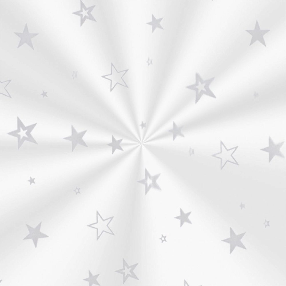 Saco Decorado Estrela Prata - 11x19,5cm - 100 unidades - Cromus - Rizzo Embalagens