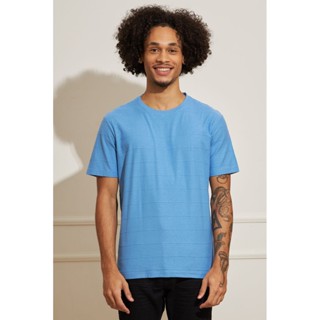 Camiseta Masculina Básica - Azul