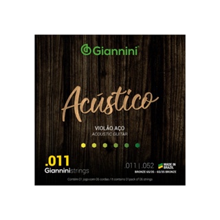 ENCORDOAMENTO GIANNINI VIOLÃO GESPW BRONZE 65/35 011 em Oferta na Shopee