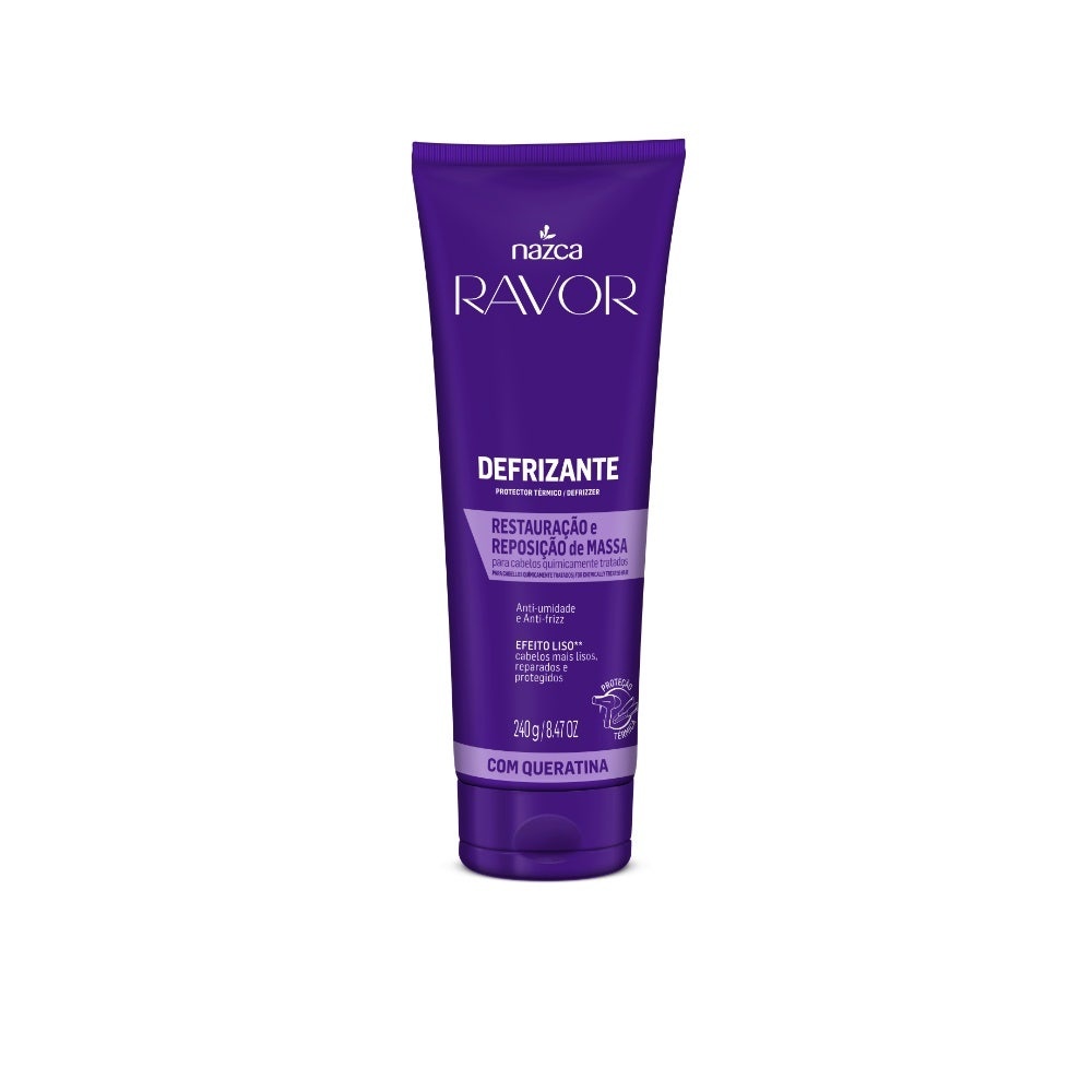 Defrizante Nazca Ravor Restauração E Reposição De Massa 240ml em Oferta na Shopee