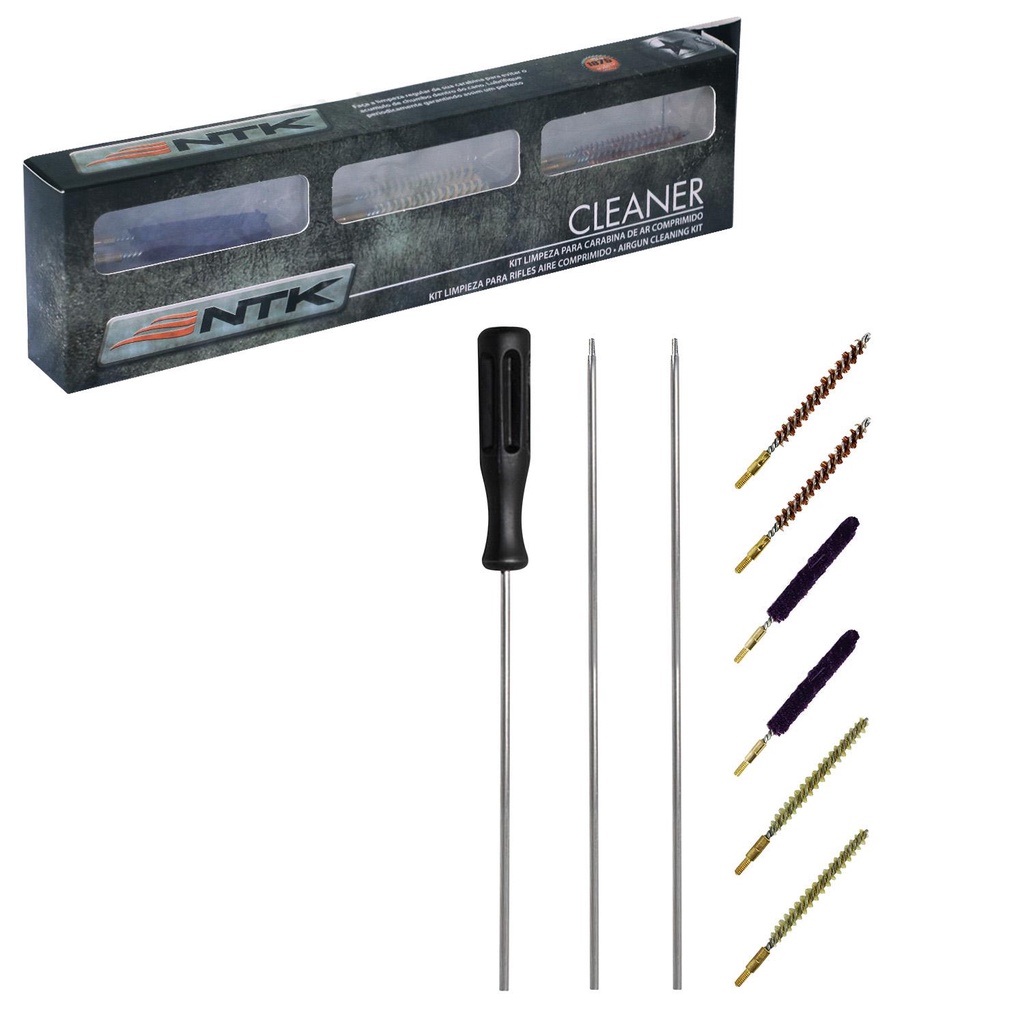 Kit Limpeza Nautika Cleaner Cal 4.5mm e 5.5mm em Oferta na Shopee