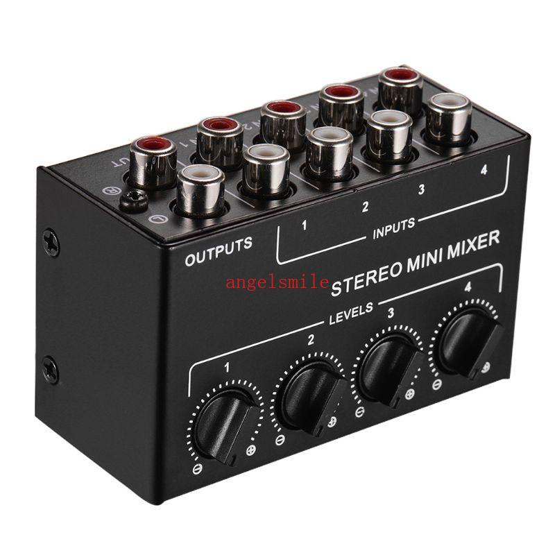 Melhor Mixer Passivo De Quatro Canais Para KTV Home Stage Stereo Music Sound Card