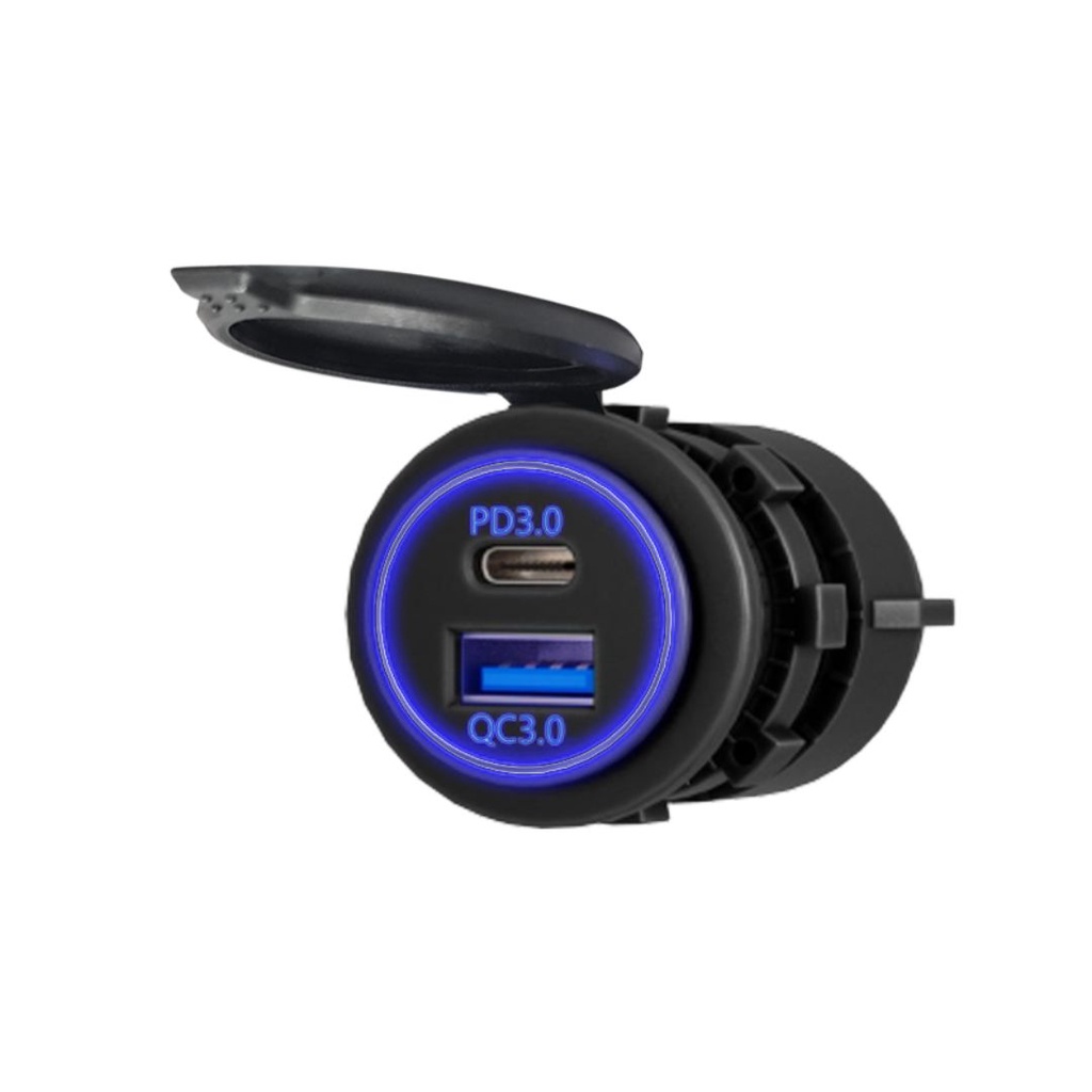 Carregador Tomada Usb Veicular Celular Tablet Gps Roadstar Rs 107 3UBR Bivolt